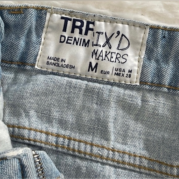 ZARA TRF Denim IX’D Makers Two-Tone Mini Skirt Size M | BLOGGER Fav - Picture 8 of 11